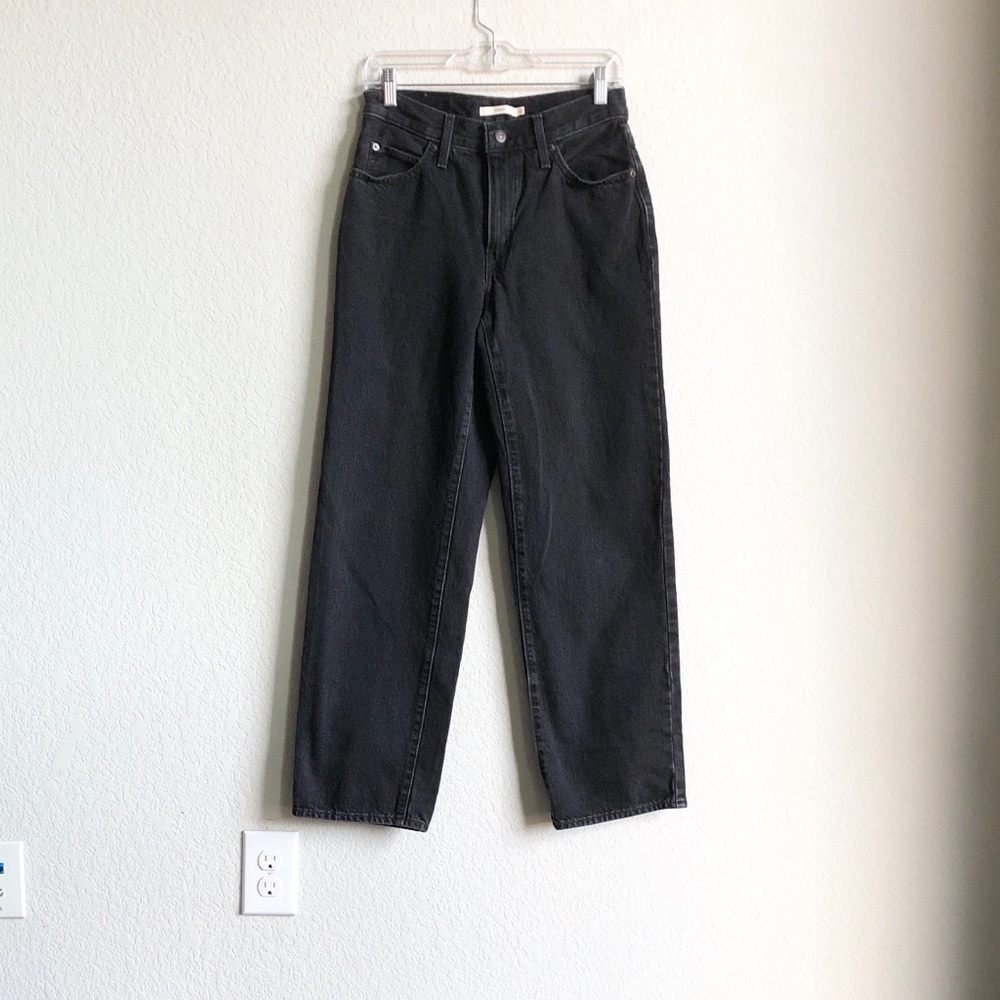 Levi’s Womens 94 Baggy Jeans Black 100% Cotton 26